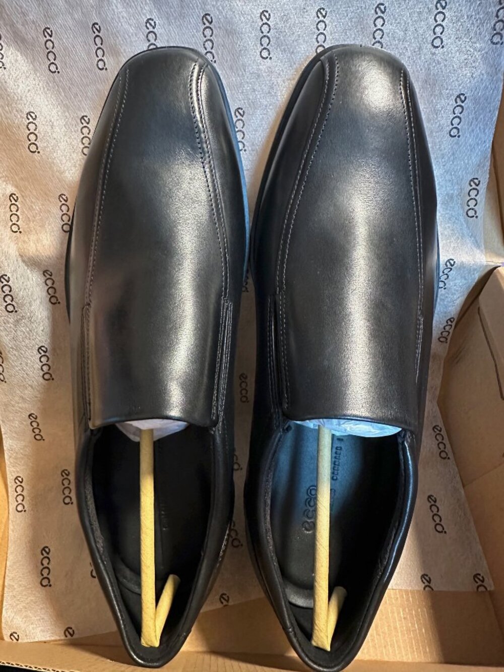 Ecco Mens Metropole Milan Slip On Dress Shoe (10-10.5) Black